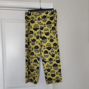 Universal Yellow and Black Kids Pajama Bottoms Size:8/10.